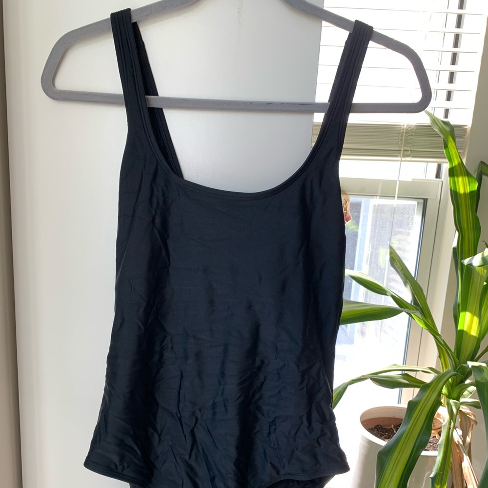 Black Aerie Tie Back One Piece